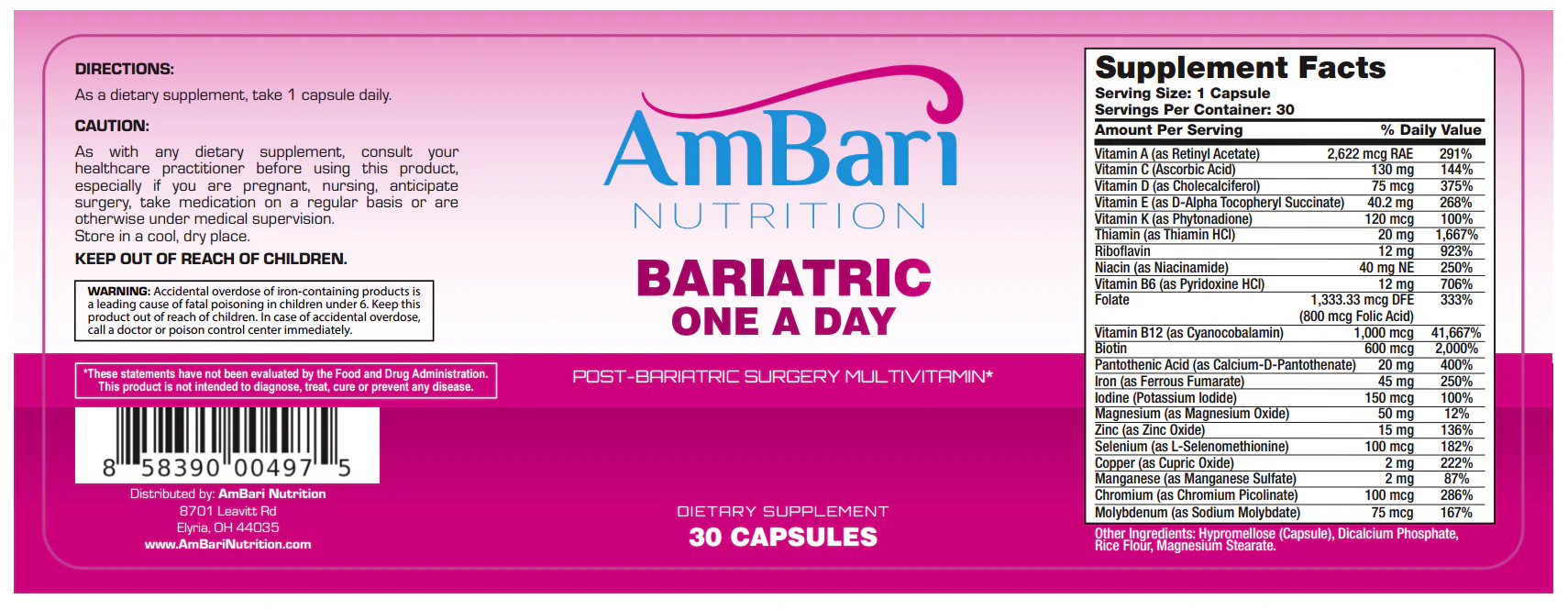 Bariatric One-A-Day Multivitamin - Image 4