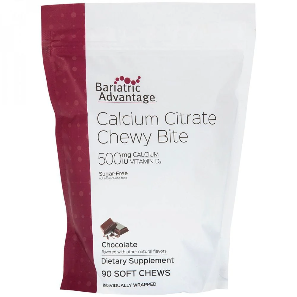 Calcium Chewy Bites 500mg BAG - Bariatric Advantage - Image 3