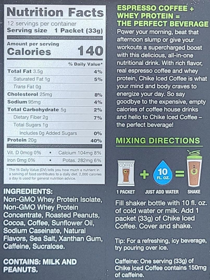 Chike Protein Coffee Single Packet - Image 11