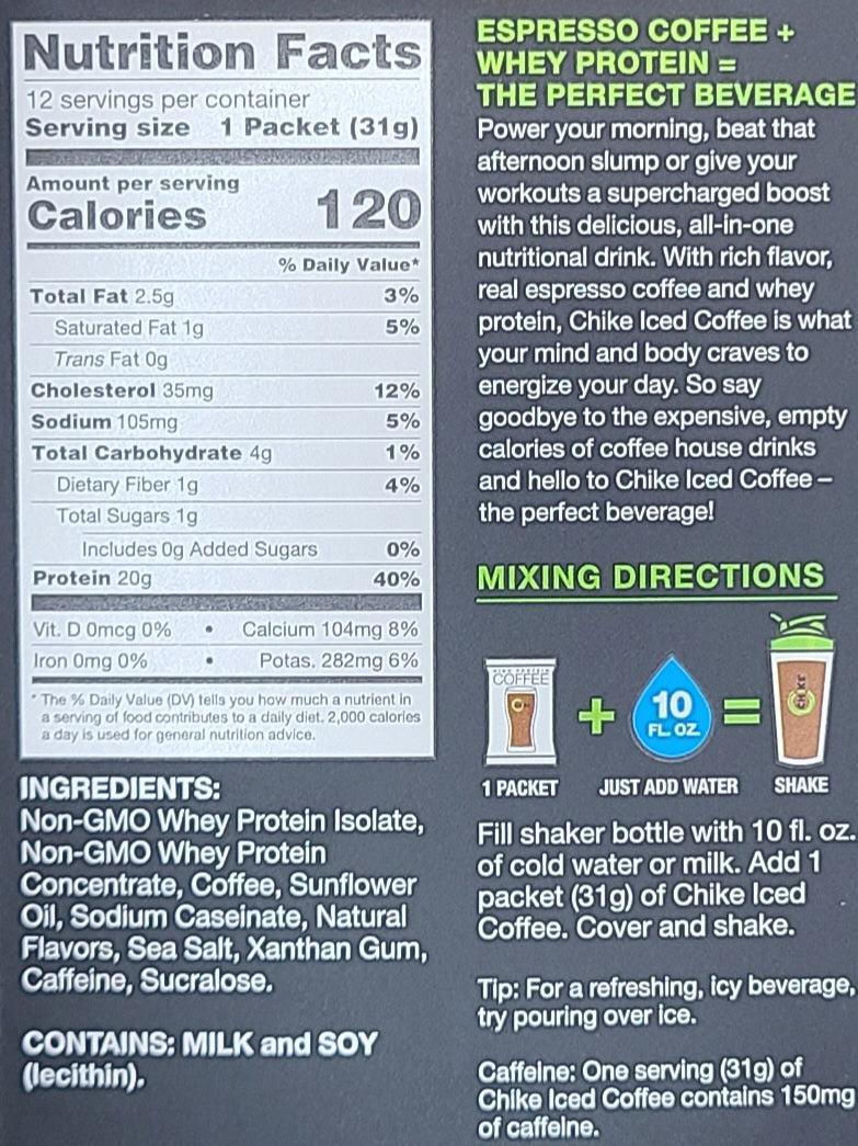 Chike Protein Coffee Single Packet - Image 15