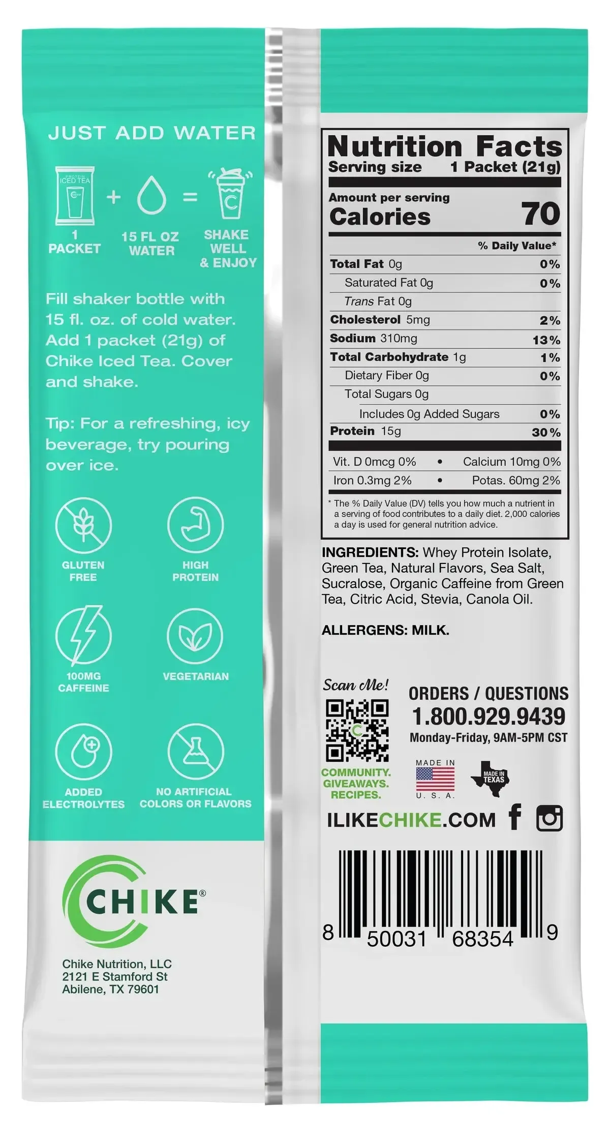 Chike Protein Iced Tea Single Packets - Image 8